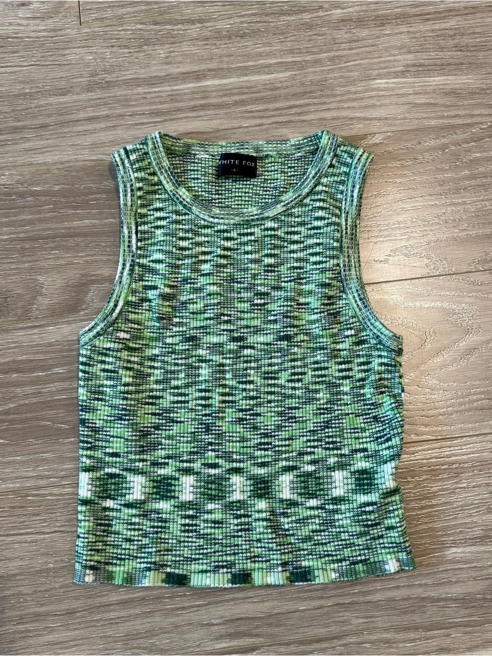 WhiteFox Green Pattern Tank Top